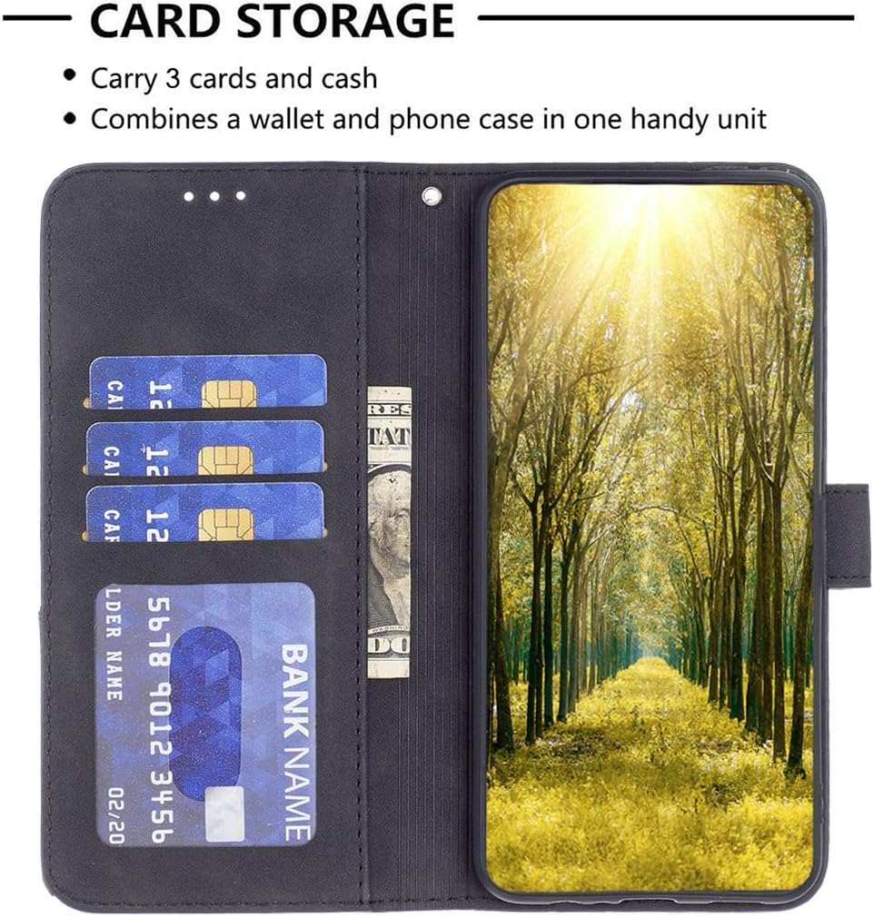 Denim pebbled phone case for iPhone 16E, magnetic buckle wallet case, flip-top stand for shock protection Red