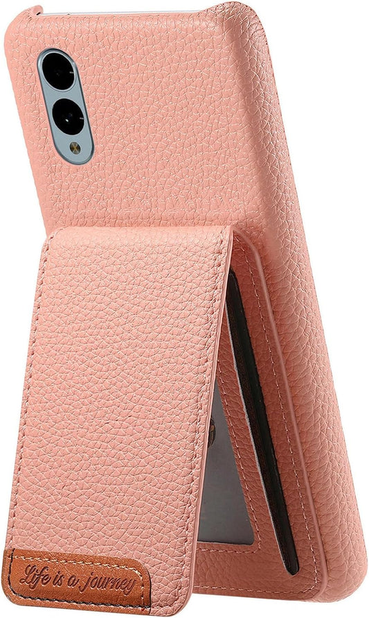 iTape 2 in 1 Wallet Phone Case for Fujitsu arrows We2, Shockproof Ultra-thin Phone Case, RFID Anti-theft Wallet Pink
