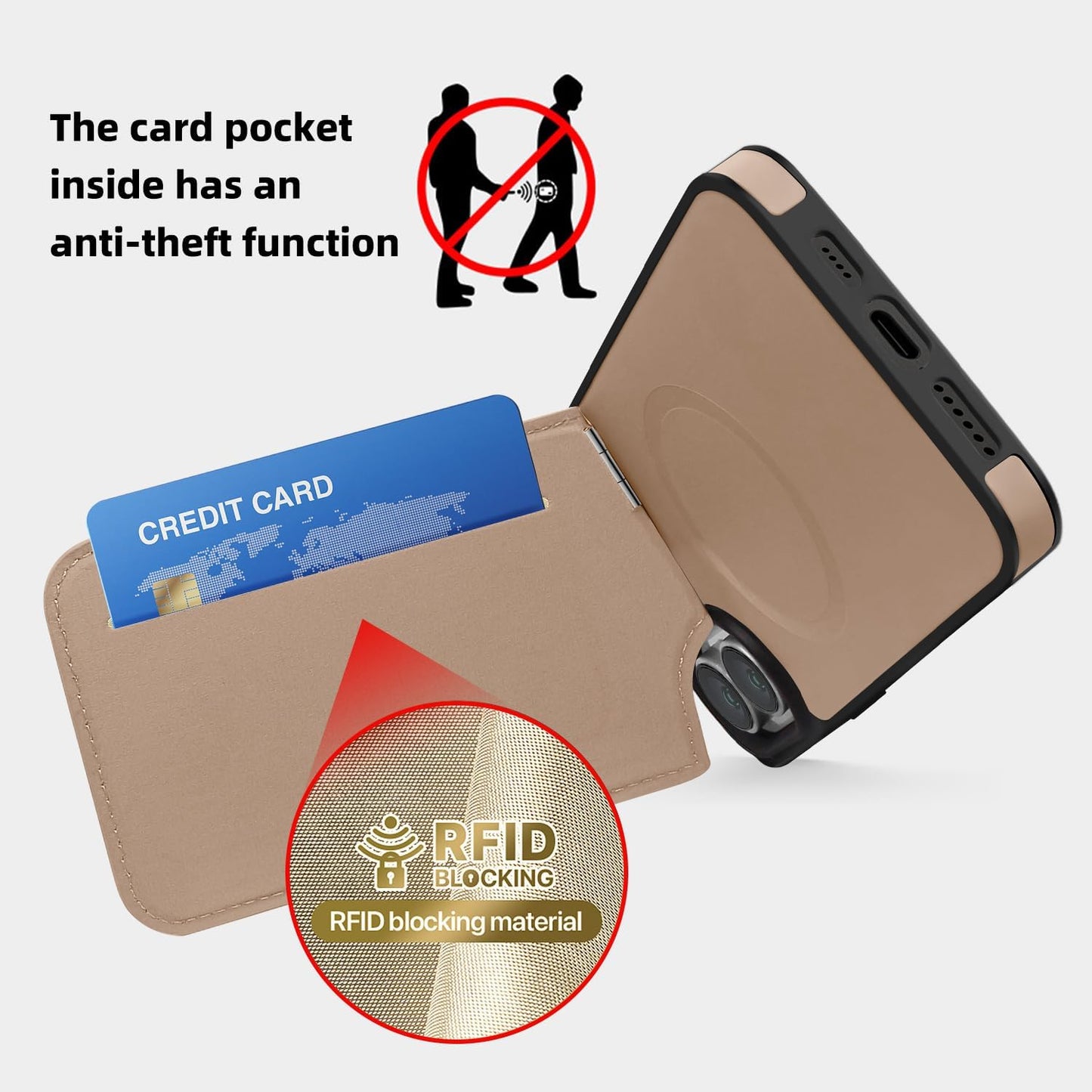 Lycra Down Phone Case for iPhone 16 Plus with [Credit Card Holder] [RFID] Invisible Flip Holder, Magnetic car mount, waterproof and drop-proof, comfortable to hold Green