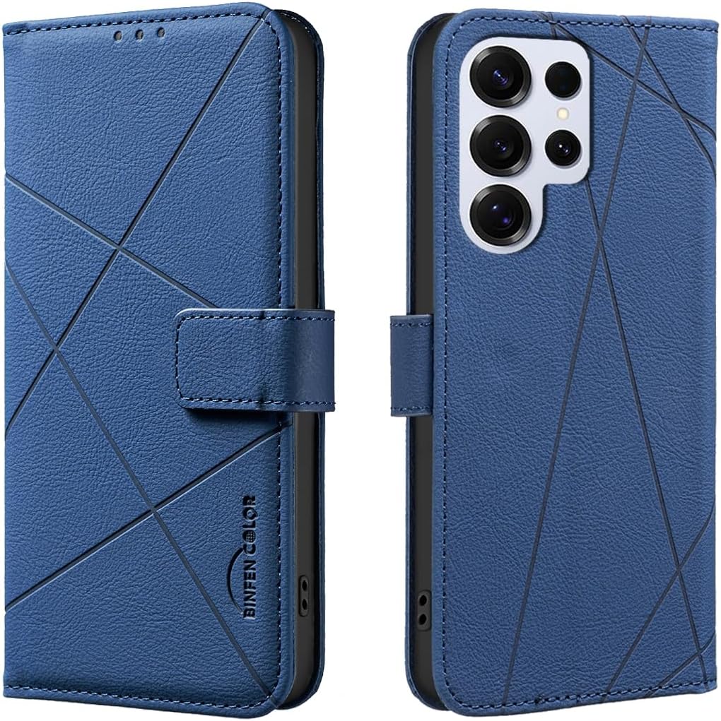 iTape Wallet phone case for Samsung Galaxy S24 Ultra, RFID anti-theft wallet, pressed edge leather case flip cover stand Green