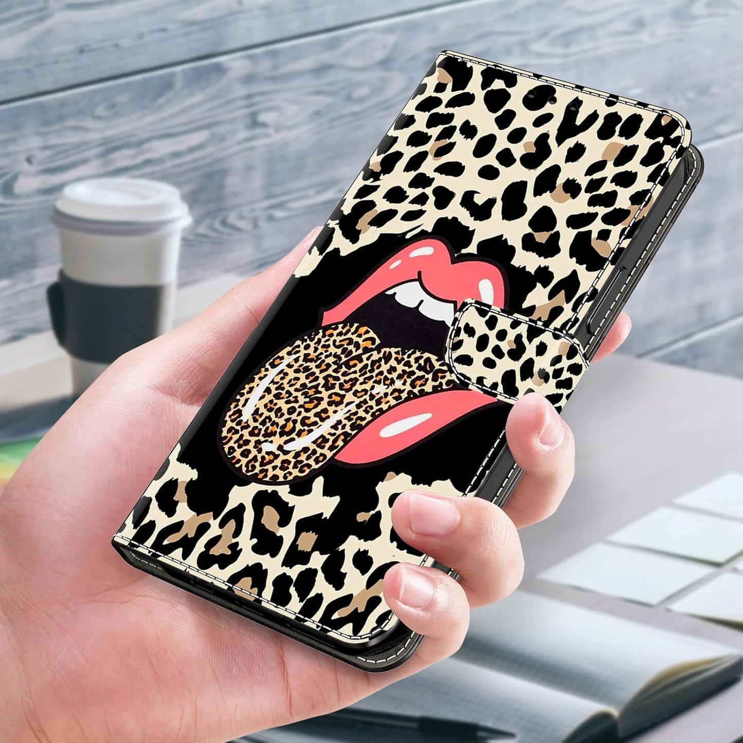 iTape Graffiti wallet phone case for Google Pixel 9, shockproof phone case, card slot wallet, flip stand phone case
