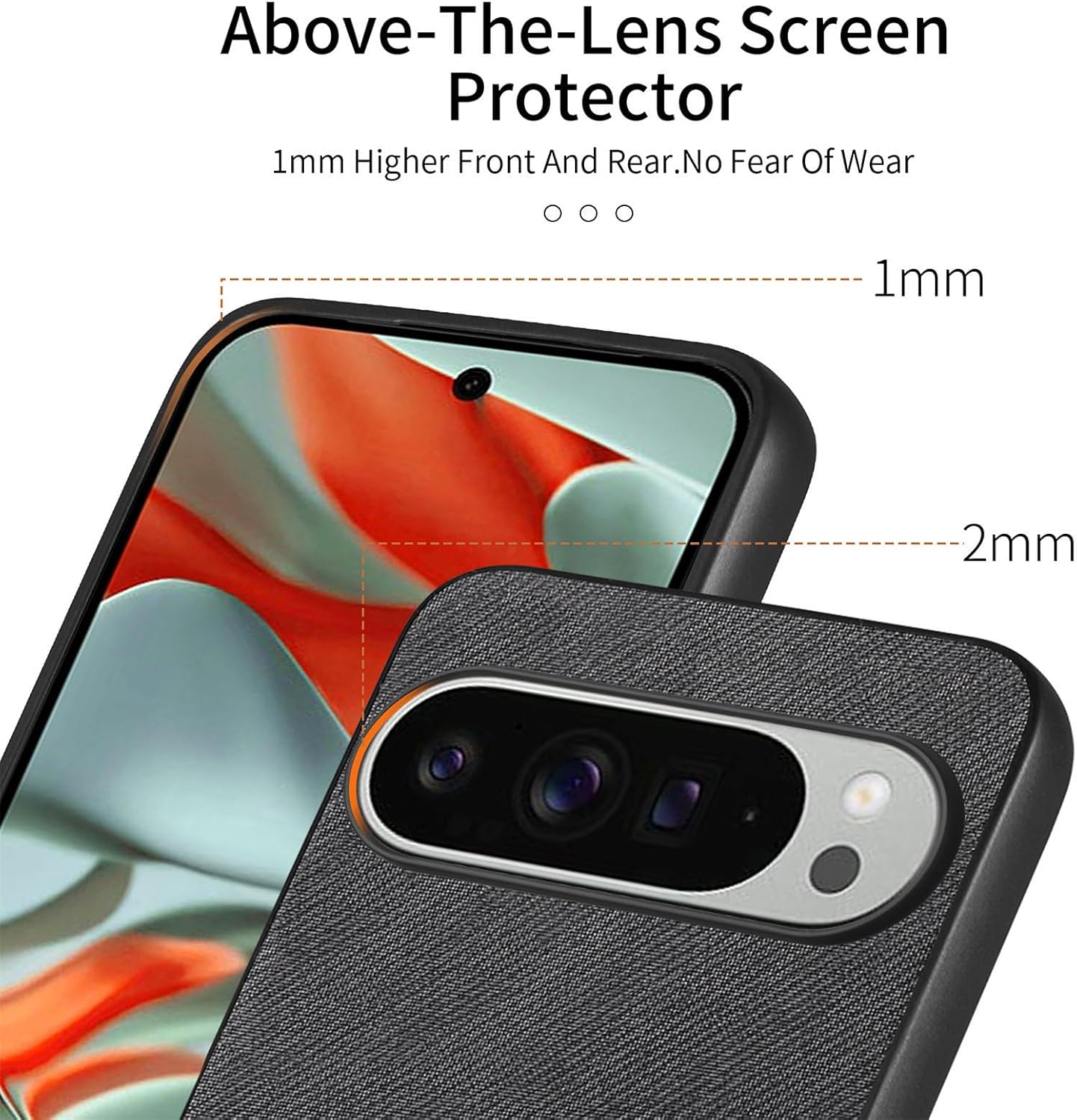 iTape Twill Phone Case for Google Pixel 9 Pro XL, Shockproof Ultra-thin Phone Case, Supports Wireless Charging Green