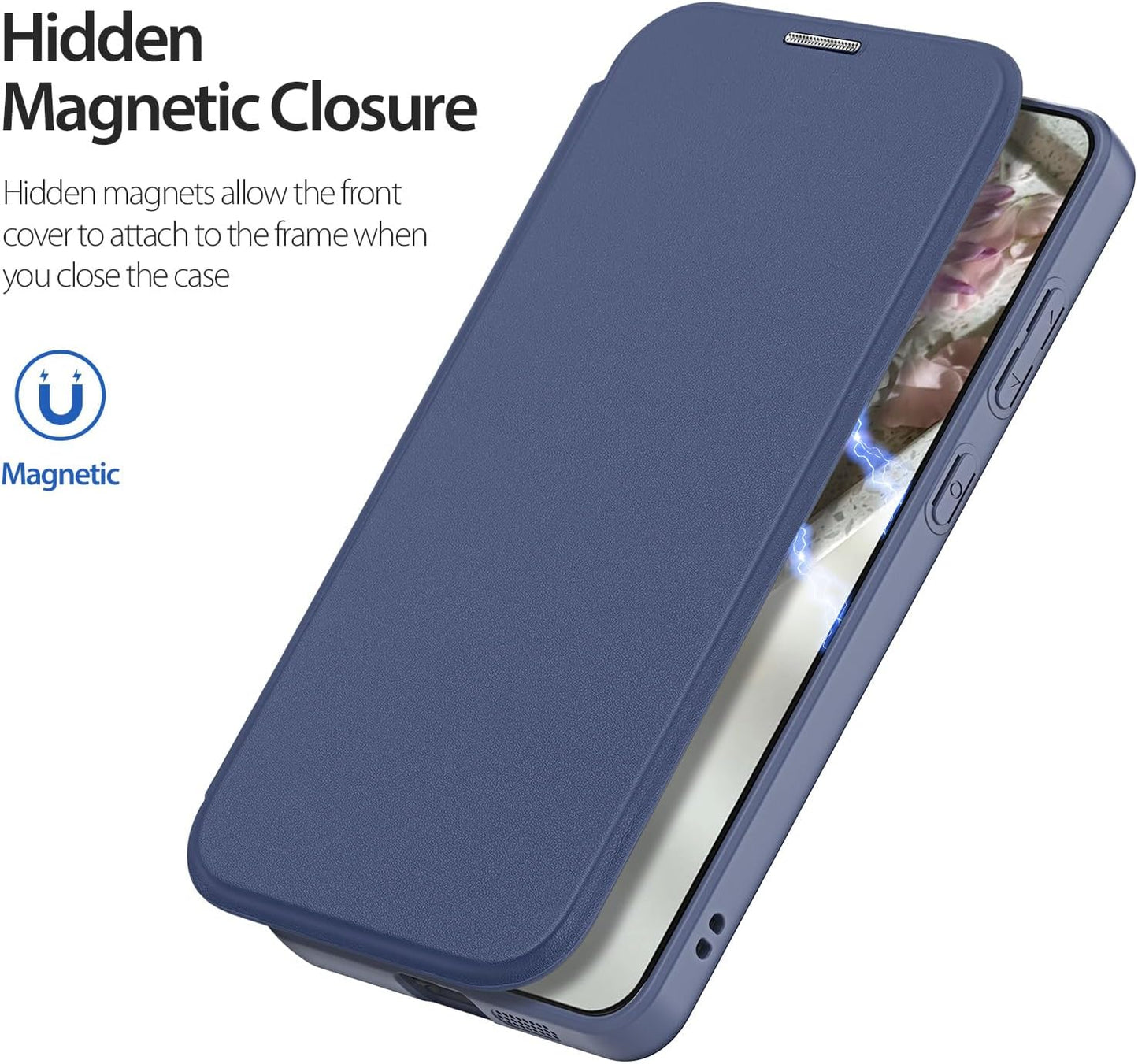 iTape Magnetic phone case for Samsung Galaxy S25 Edge, wireless charging + (FRID) anti-theft card slot, magnetic ring bracket, transparent back cover