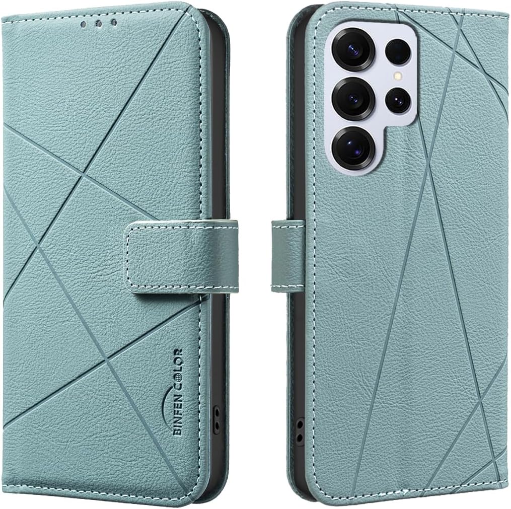 iTape Wallet phone case for Samsung Galaxy S25 Ultra, RFID anti-theft wallet, pressed edge leather case flip cover stand Red