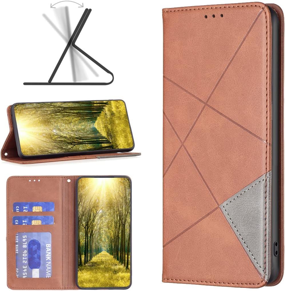 iTape Magnetic diamond-shaped leather phone case for Samsung Galaxy S25 Edge, magnetic closure wallet-style case, flip-top stand, provides shockproof protection Gray