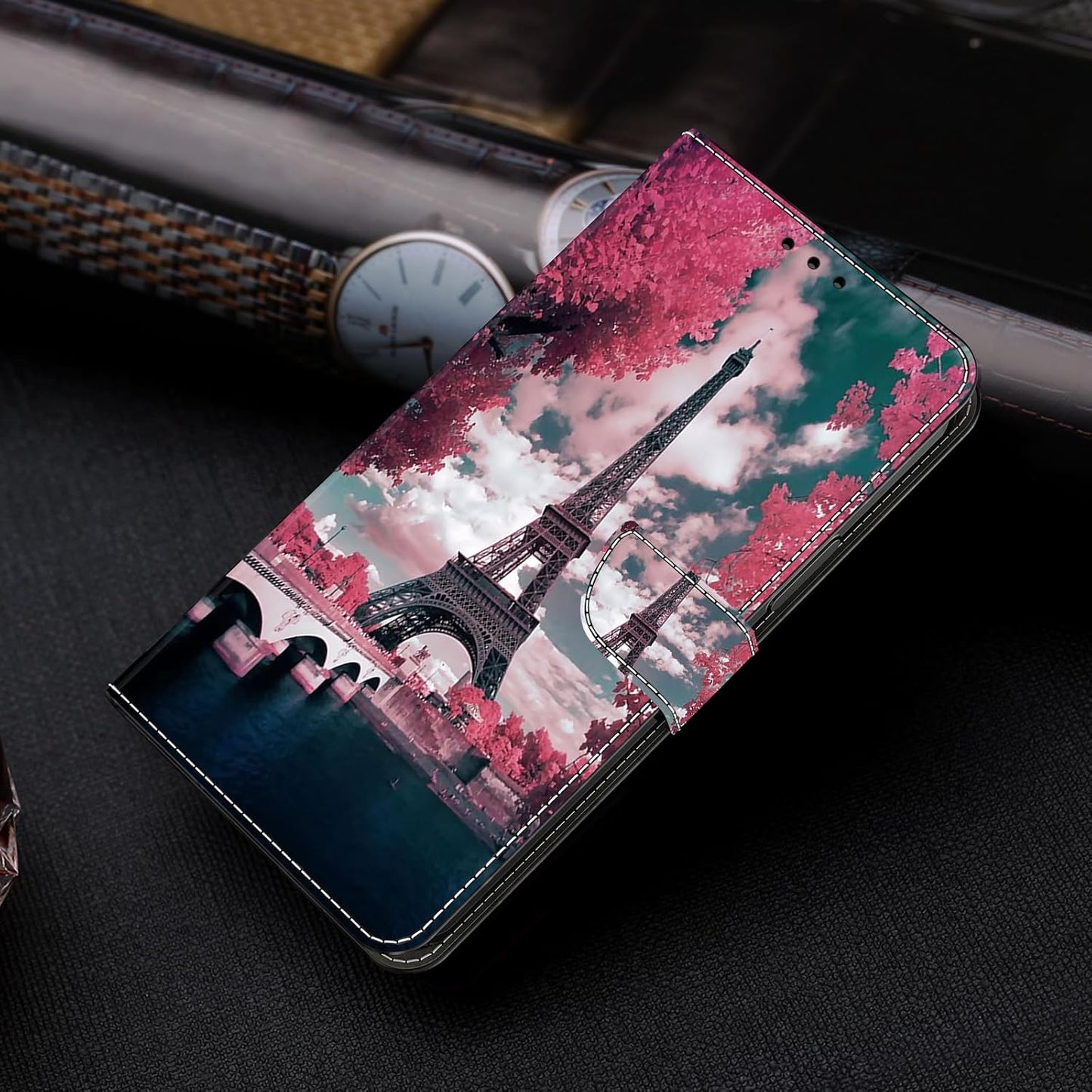 iTape Graffiti wallet phone case for Google Pixel 9, shockproof phone case, card slot wallet, flip stand phone case