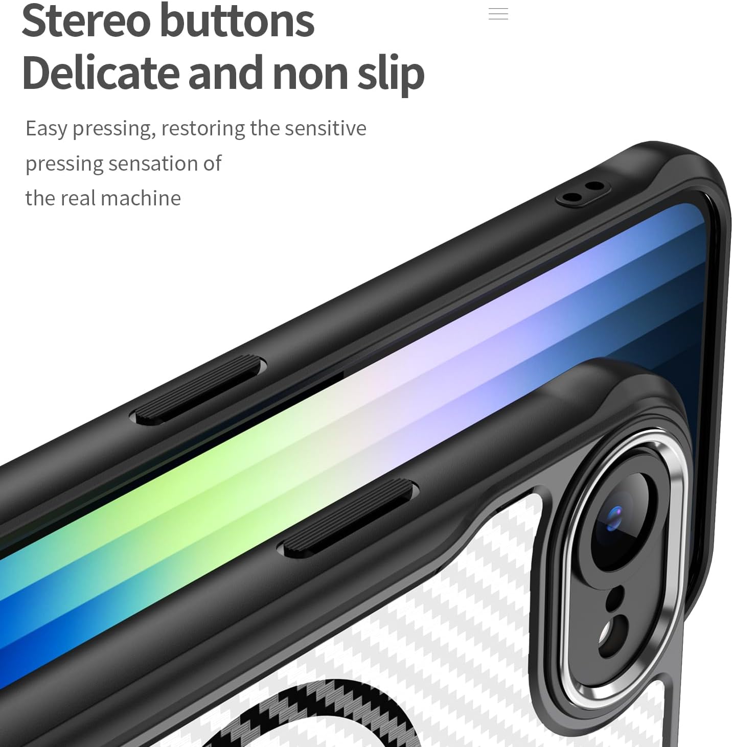 Magnetic carbon fibre case for iPhone 16E, support wireless charging, carbon fibre shockproof slim case Purple