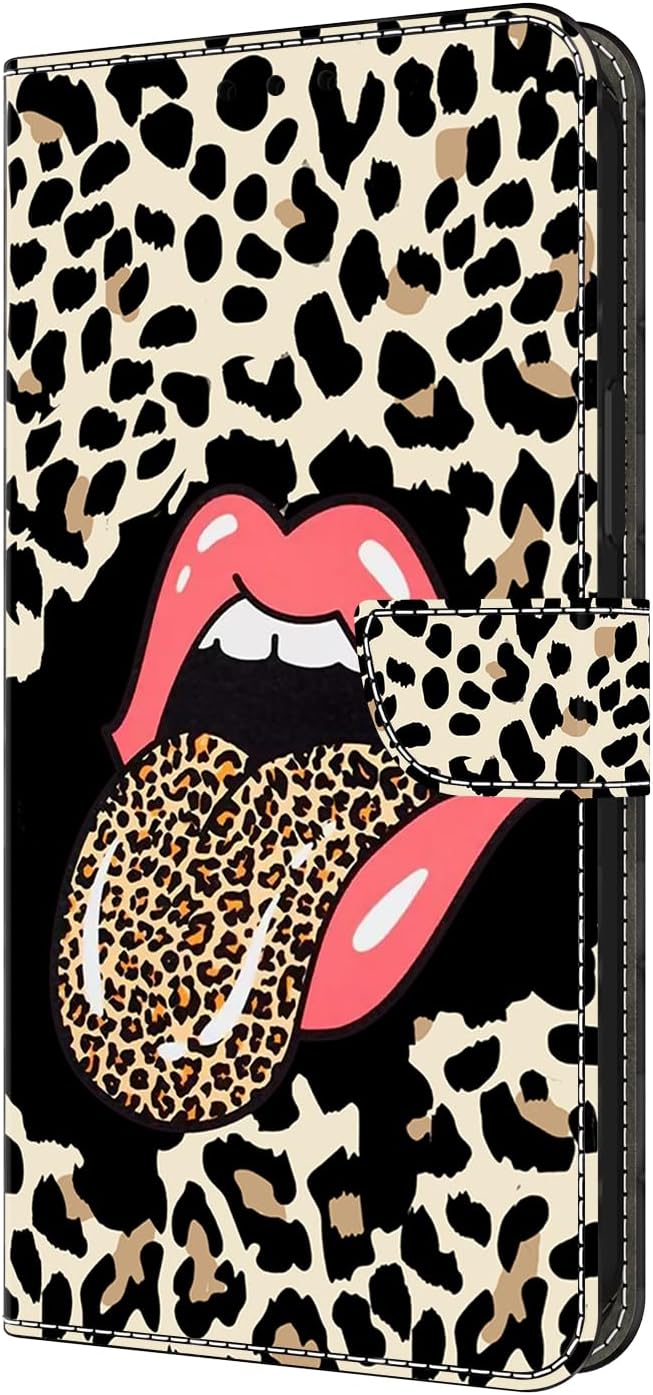Graffiti wallet phone case for iPhone 16E, shockproof phone case, card slot wallet, flip stand phone case Mandala animal feather pattern