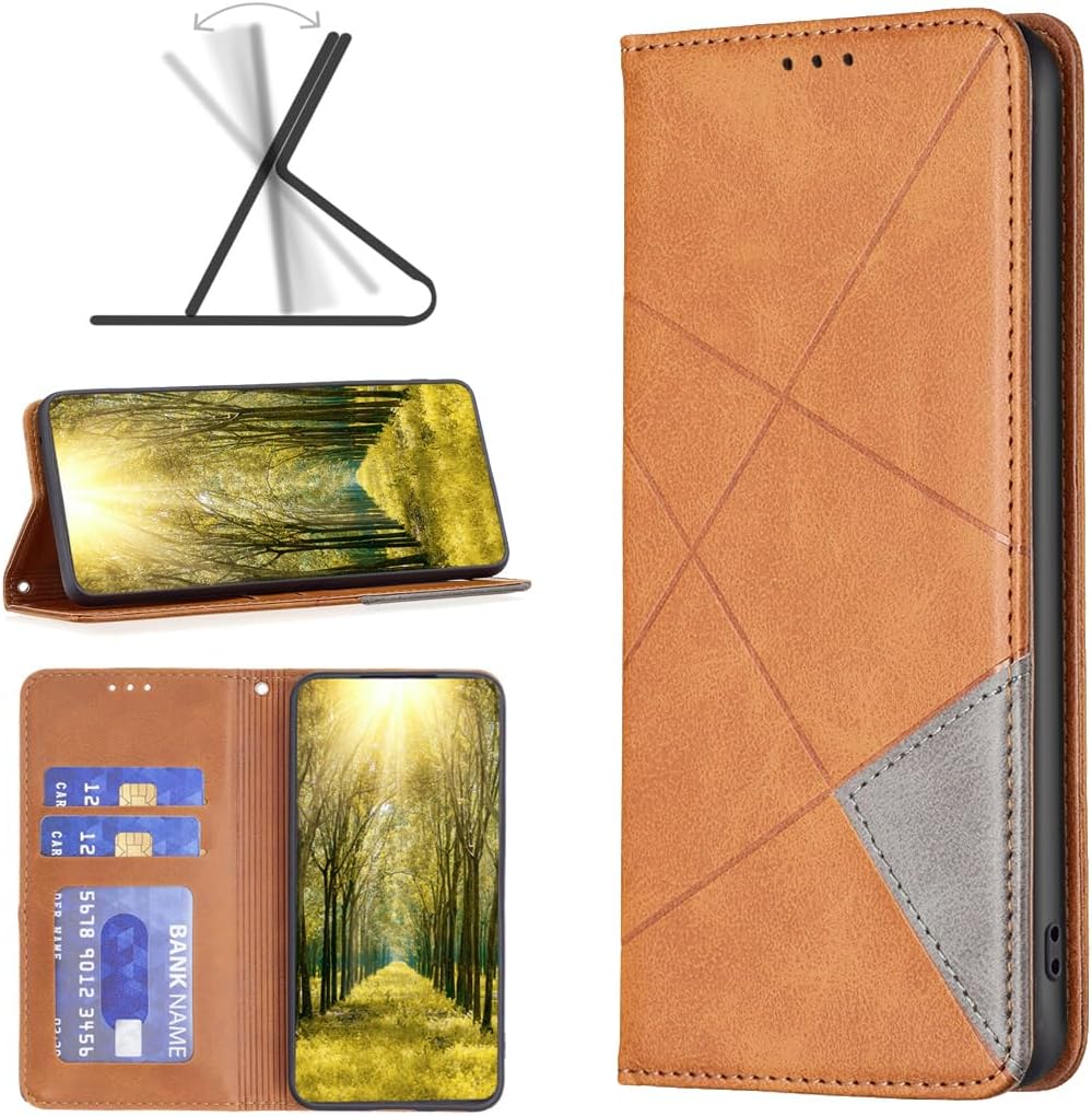 iTape Magnetic diamond-shaped leather phone case for Samsung Galaxy S25 Edge, magnetic closure wallet-style case, flip-top stand, provides shockproof protection Gray