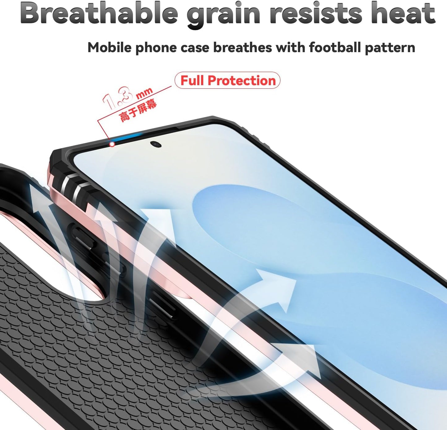 iTape Magnetic Car Mount 2 in 1 Phone Case for Samsung Galaxy S25 Edge 5G, Military Grade Protective Case, Phone Case Built-in 360° Rotating Ring Bracket Buckle Push Window Lens Protection Red