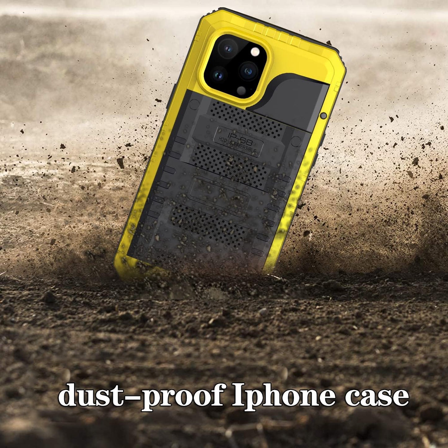 Case for iPhone 13 Pro max, 360° Waterproof IP68 Shockproof Hard Shell Metal Military Heavy Duty Rugged Protective Case for iPhone 13 Pro max Magnetic Wireless Charging Red