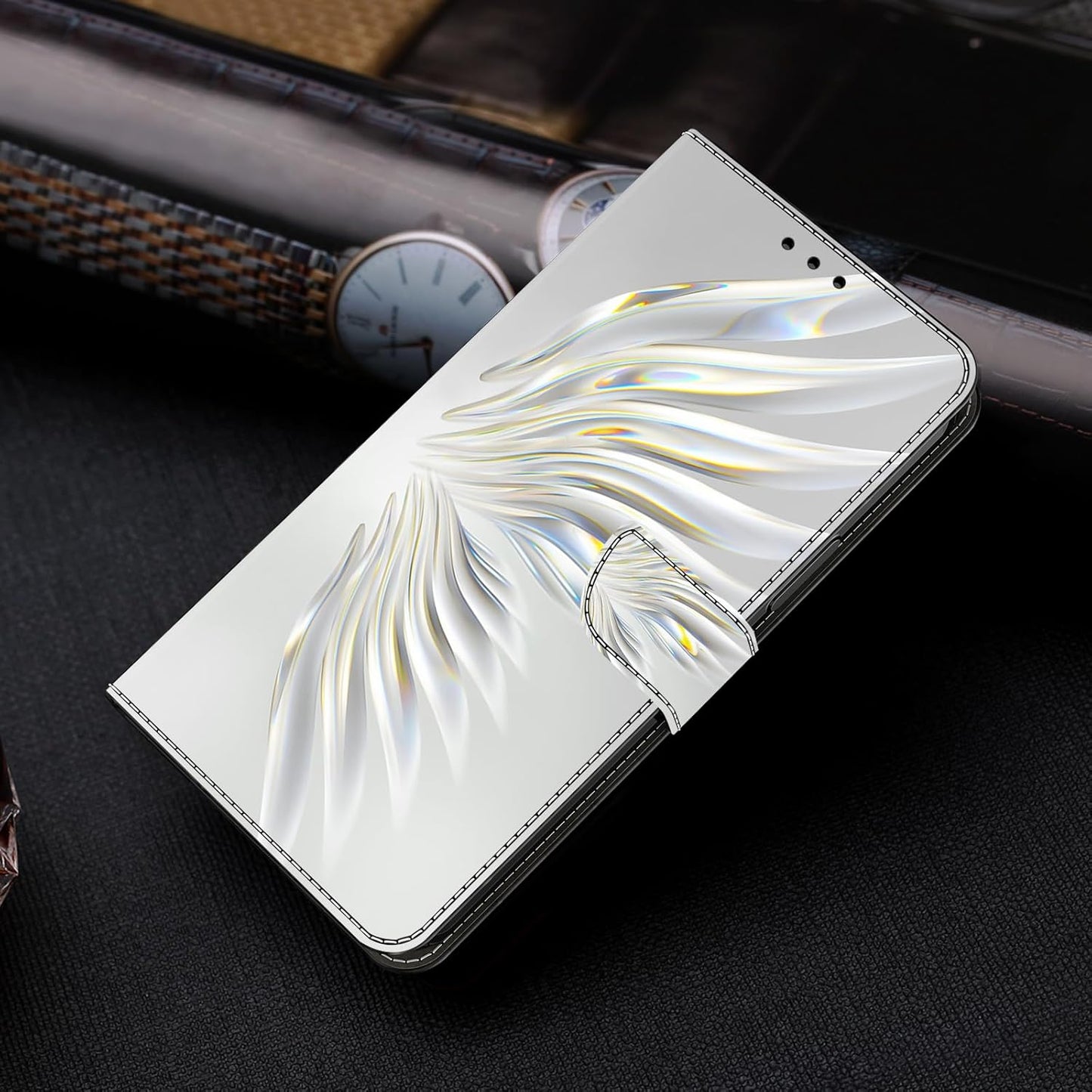 iTape Graffiti wallet phone case for Google Pixel 9, shockproof phone case, card slot wallet, flip stand phone case