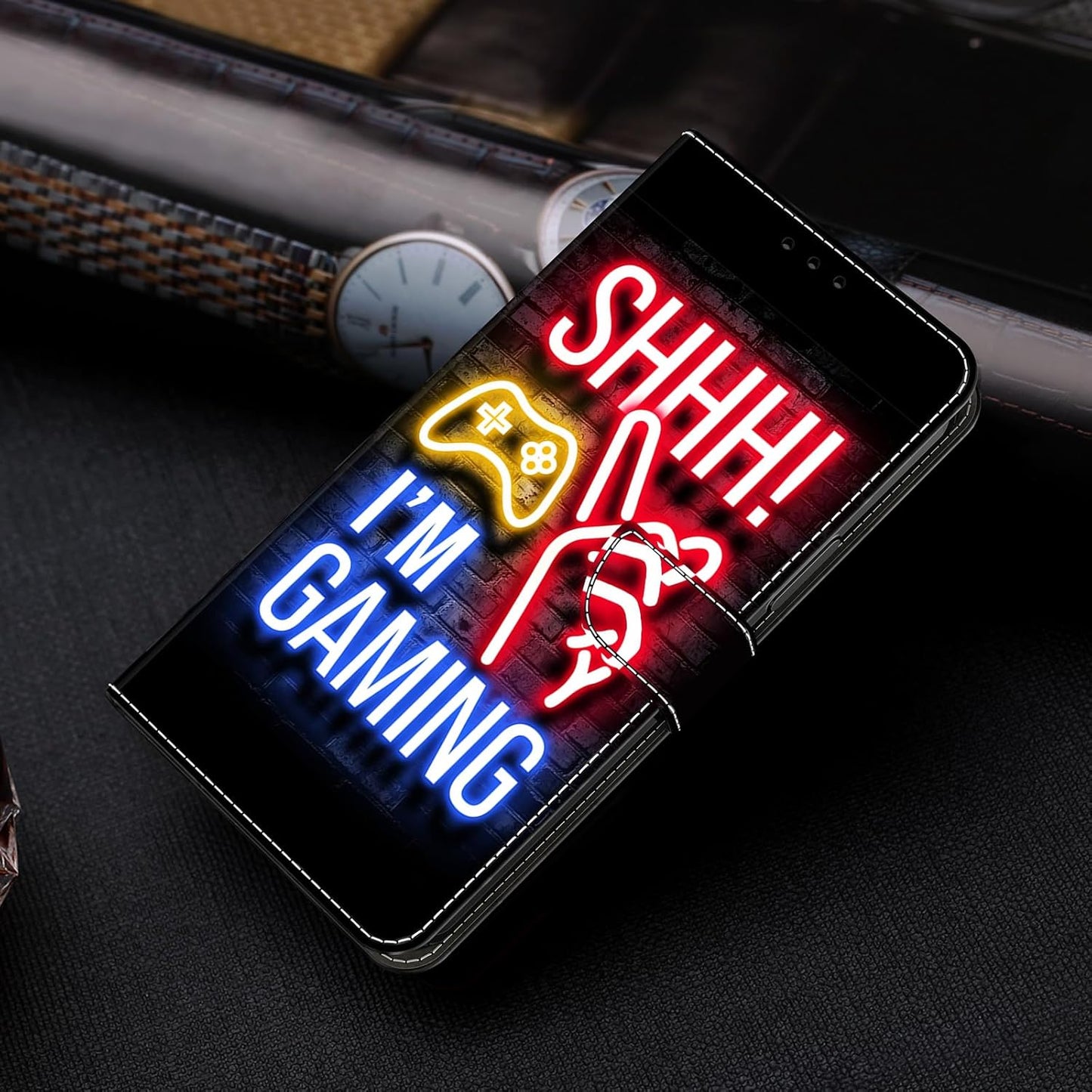 iTape Graffiti wallet phone case for Google Pixel 9, shockproof phone case, card slot wallet, flip stand phone case