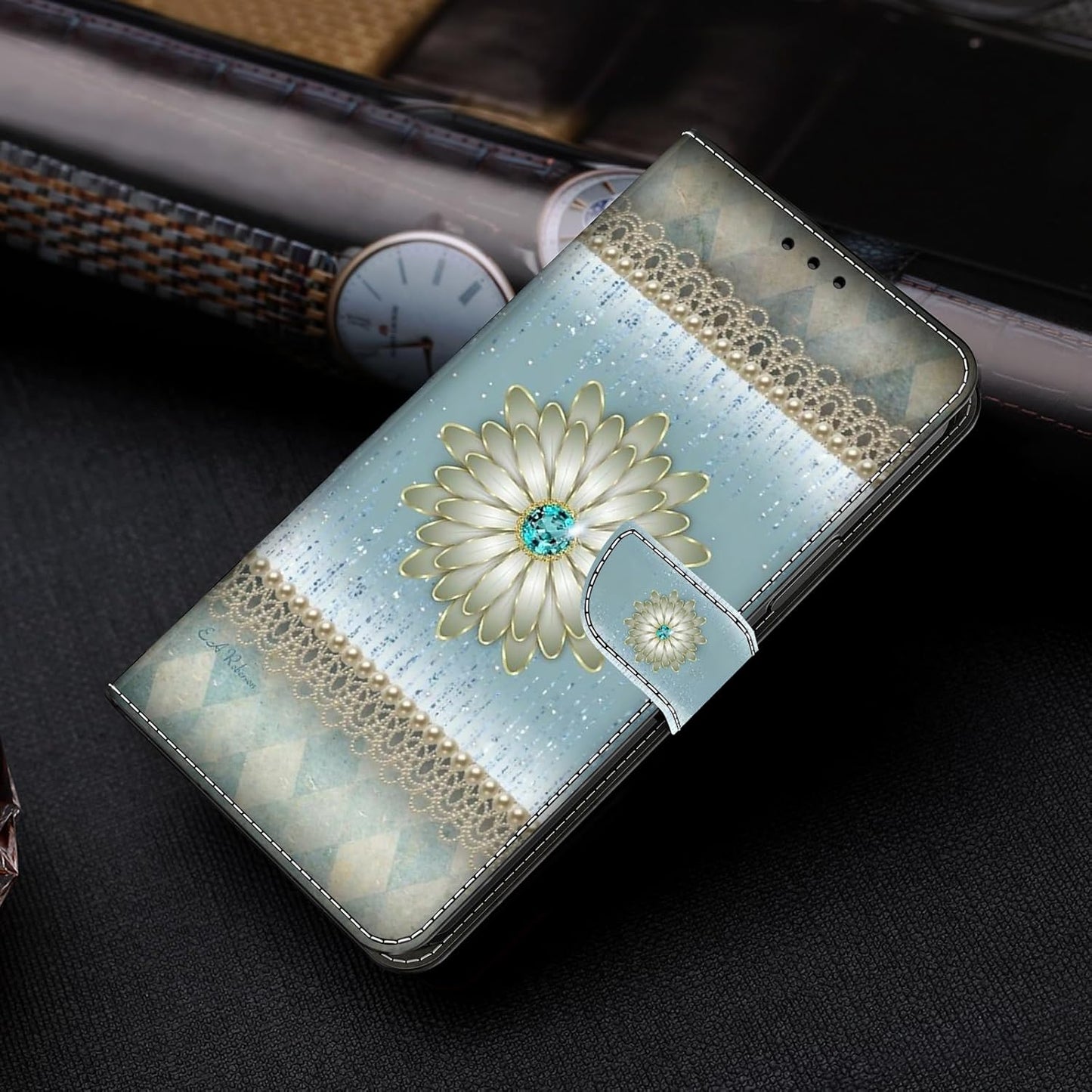 iTape Graffiti wallet phone case for Google Pixel 9, shockproof phone case, card slot wallet, flip stand phone case