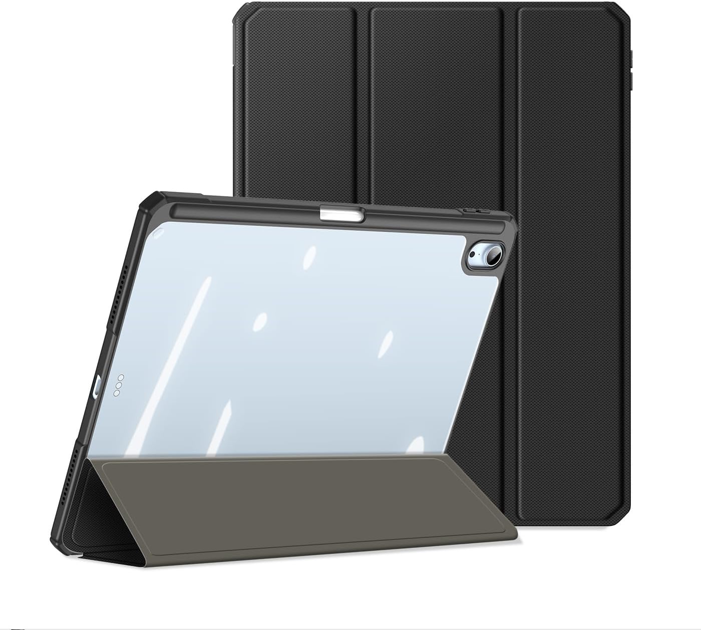 Magnetic Case for Apple iPad Air 11 (2024-2025) [Built-in Pen Holder] Multi-angle Viewing Smart Stand Case, Auto Sleep\/Wake, Four-corner Airbag Protection Blue