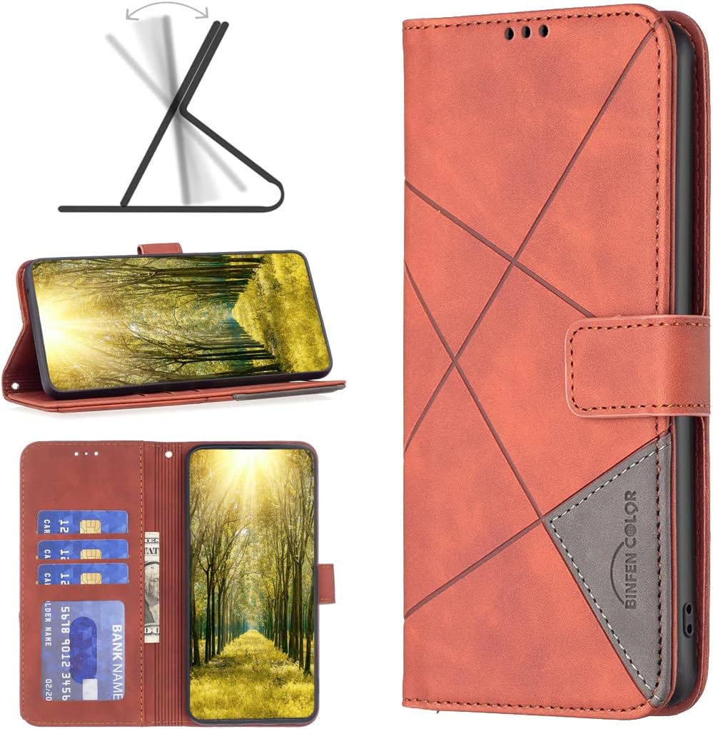Denim pebbled phone case for iPhone 16E, magnetic buckle wallet case, flip-top stand for shock protection Red