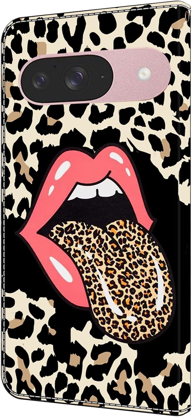 iTape Graffiti wallet phone case for Google Pixel 9, shockproof phone case, card slot wallet, flip stand phone case