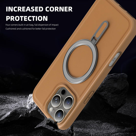Magnetic phone case for iPhone 16 Pro max, silver magnetic ring supports wireless charging, military-grade drop resistance, compatible with iPhone 16 Pro max