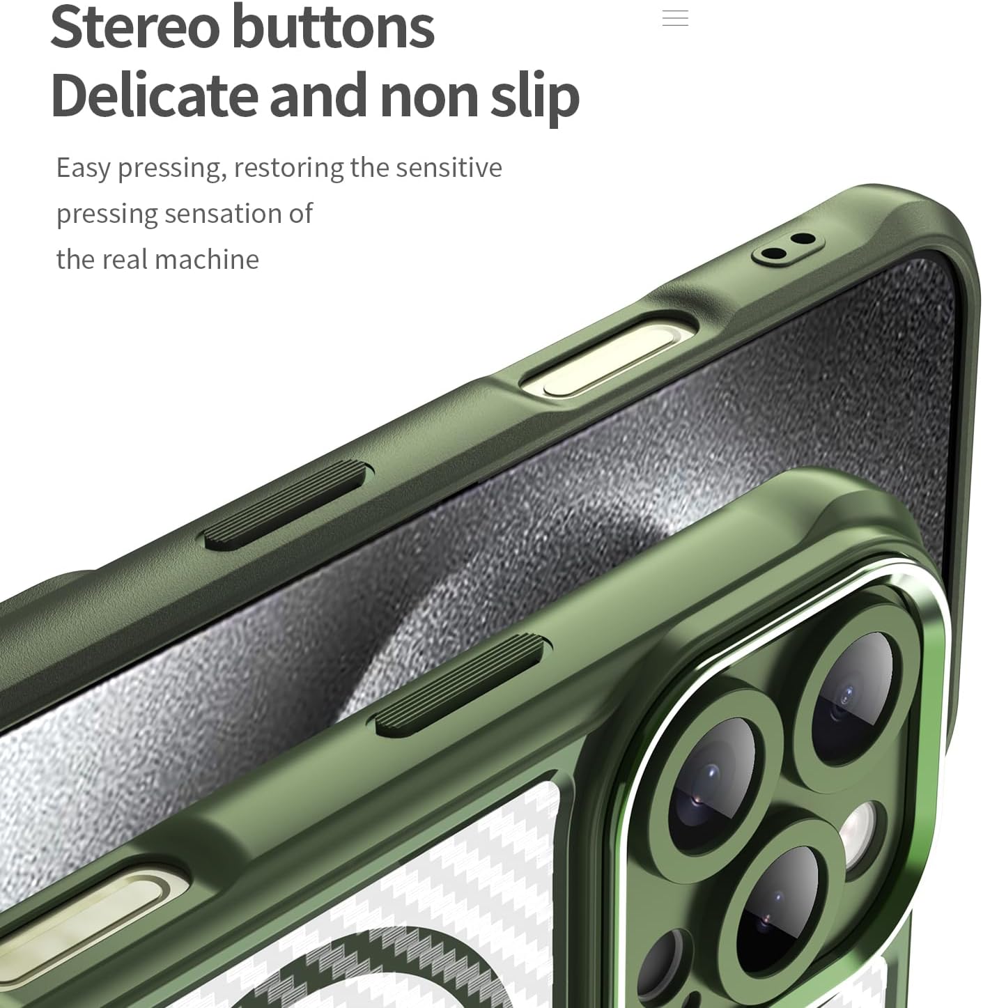 Magnetic carbon fibre case for iPhone 16 Pro, support wireless charging, carbon fibre shockproof slim case Purple