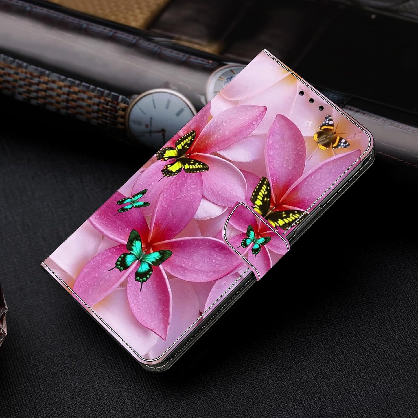 iTape Graffiti wallet phone case for Google Pixel 9, shockproof phone case, card slot wallet, flip stand phone case