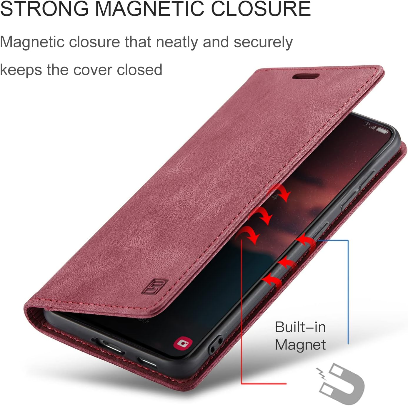 iTape Retro frosted soft leather mobile phone case for Samsung Galaxy S24, RFID (anti-theft swipe), wallet card slot flip cover stand, Green