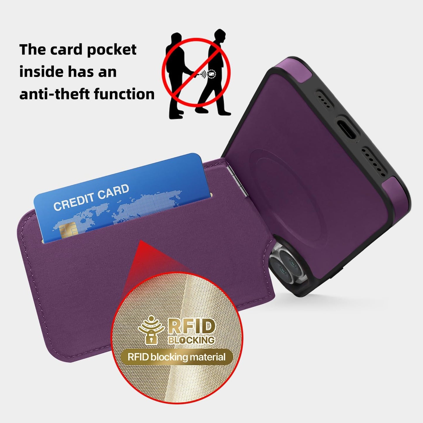 Lycra Down Phone Case for iPhone 16 Plus with [Credit Card Holder] [RFID] Invisible Flip Holder, Magnetic car mount, waterproof and drop-proof, comfortable to hold Green