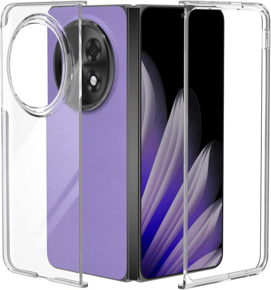 iTape Transparent mobile phone case for OPPO Find N5, 360° full-cover mobile phone protective case, anti-fall and shock absorption, supports wireless charging