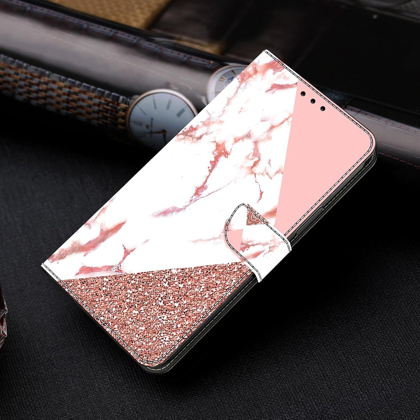 iTape Graffiti wallet phone case for Google Pixel 9, shockproof phone case, card slot wallet, flip stand phone case