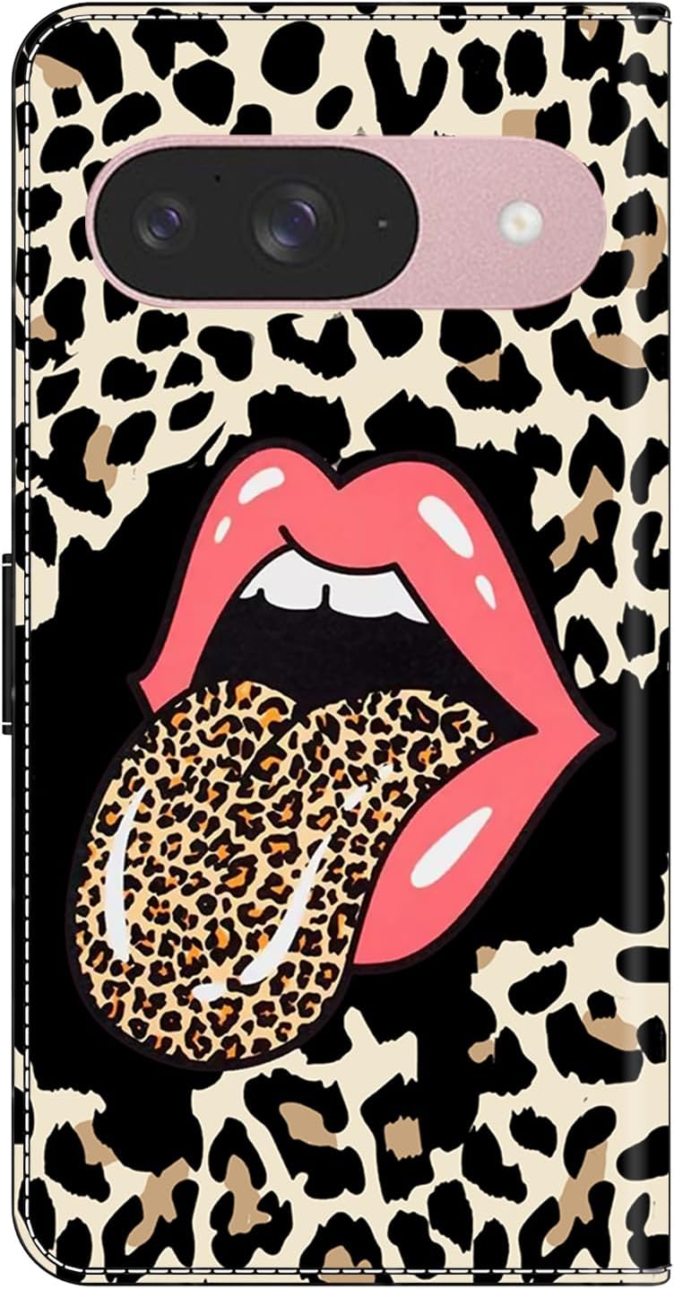 iTape Graffiti wallet phone case for Google Pixel 9, shockproof phone case, card slot wallet, flip stand phone case