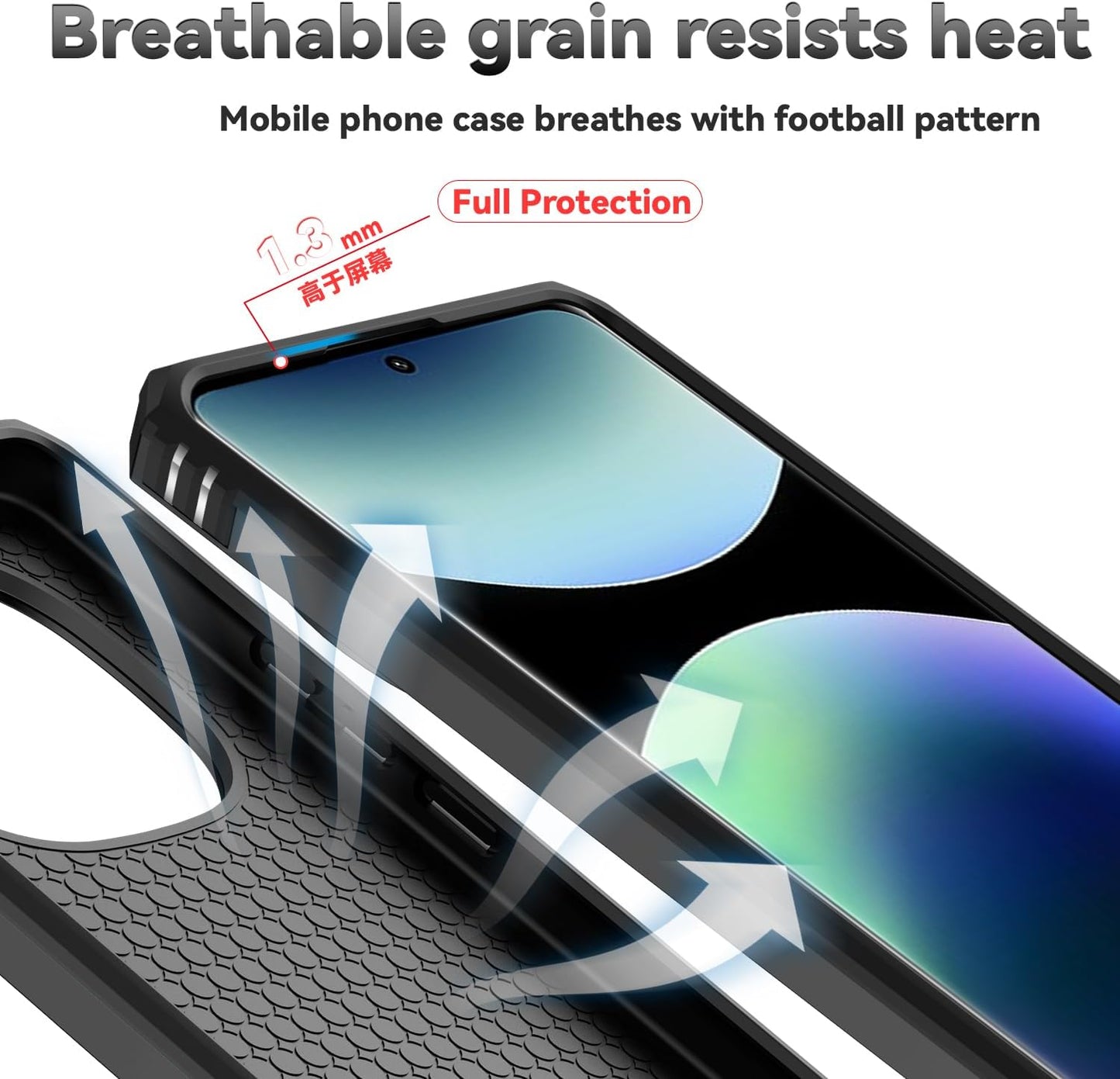 Magnetic Car Mount 2 in 1 Phone Case for Xiaomi Redmi Note 14 Pro+ 5G, Military Grade Protective Case, Phone Case Built-in 360° Rotating Ring Bracket Buckle Push Window Lens Protection