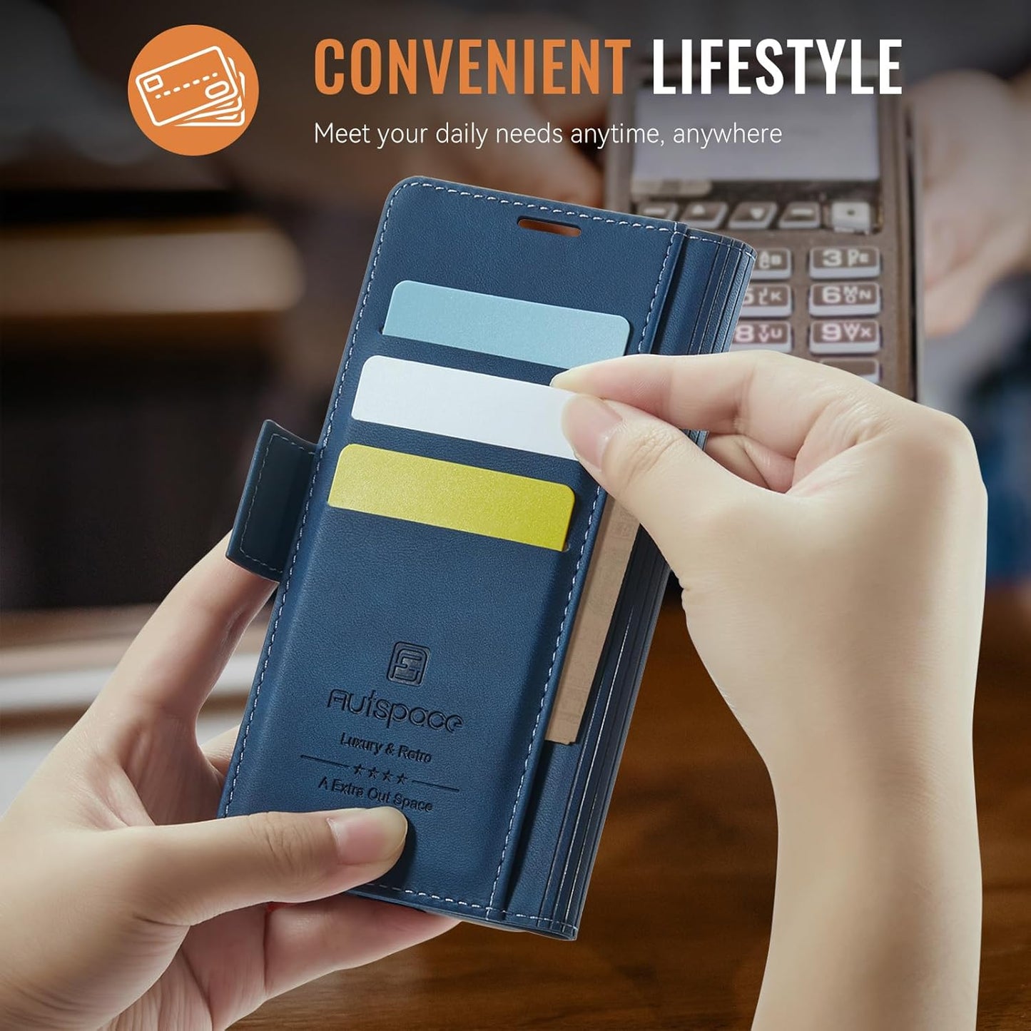 iTape Soft leather wallet case for Google Pixel 9Pro, RFID (anti-theft), wallet card slot flip cover stand for Google Pixel 9Pro Support wireless charging Brown
