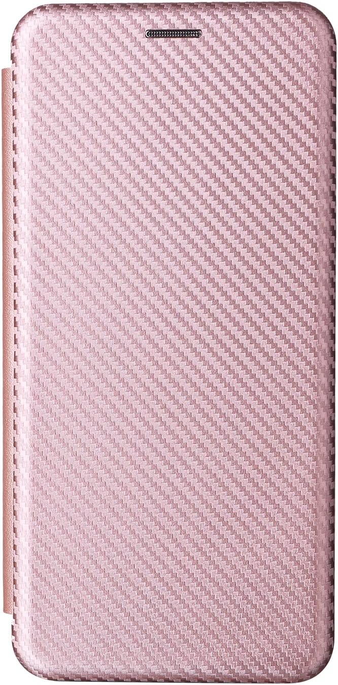 iTape Carbon fiber phone case for Motorola Moto G 04. Magnetic flip phone case, credit card slot, wallet case, shockproof and drop-proof Green