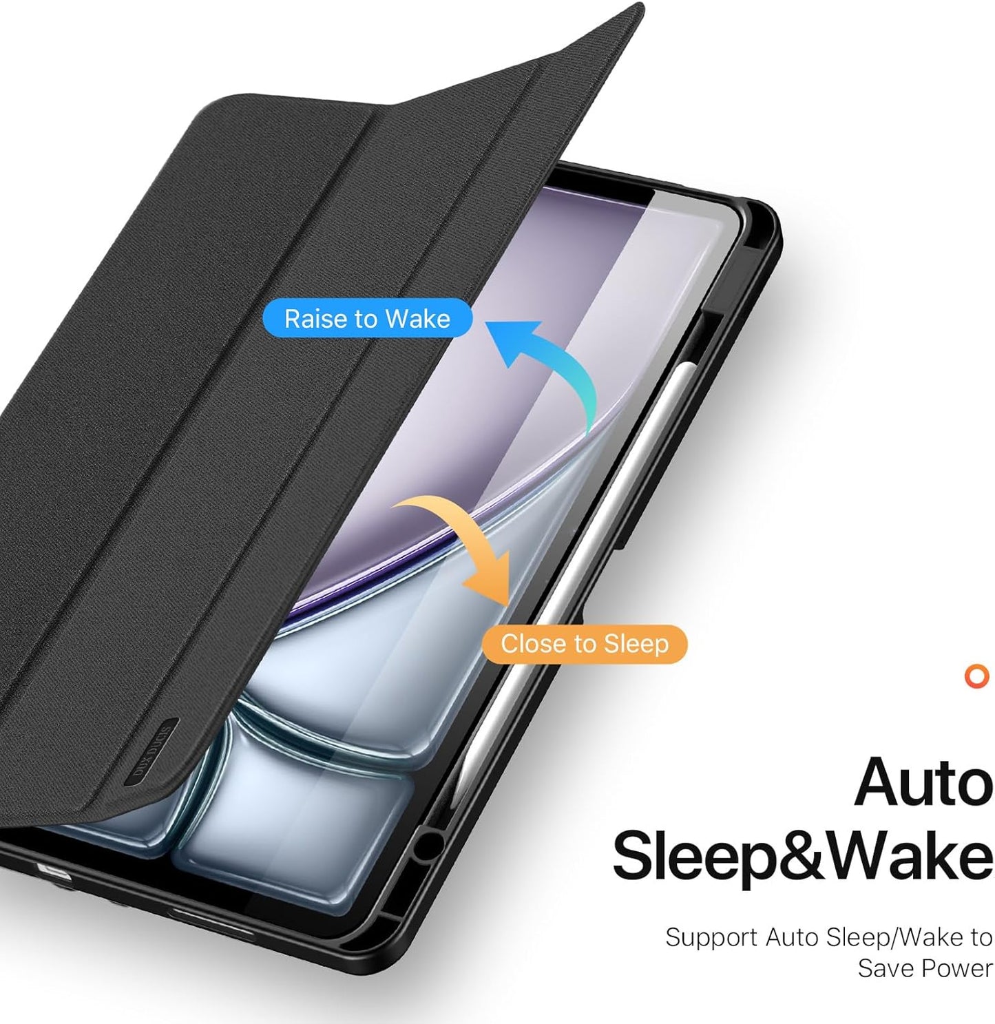 Magnetic Case for iPad Air 13-inch(2025（2024） - [Built-in Pen Holder] Multi-angle Viewing Hard Shell Smart Stand Case, Auto Sleep\/Wake Pink