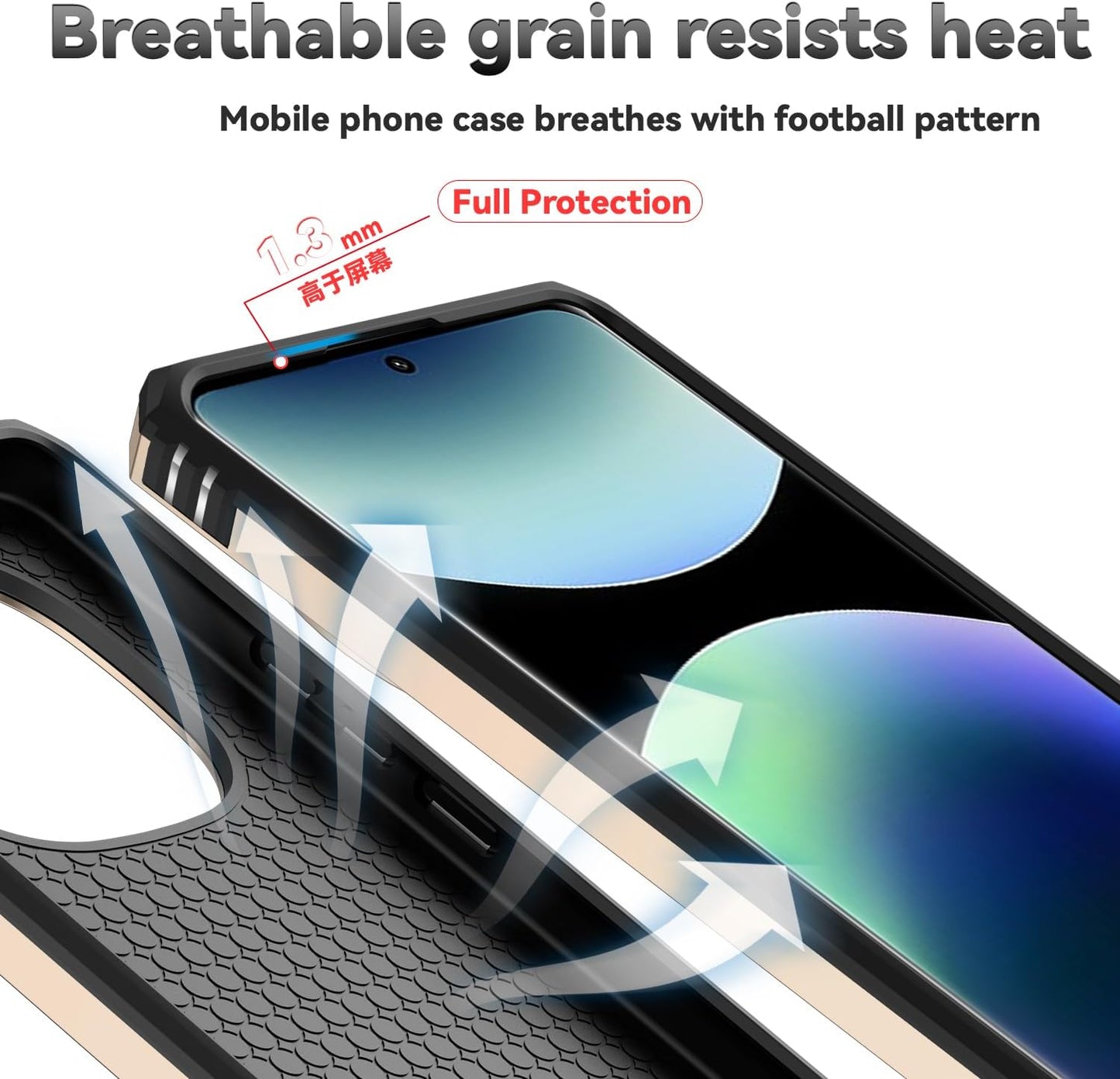 Magnetic Car Mount 2 in 1 Phone Case for Xiaomi Redmi Note 14 Pro+ 5G, Military Grade Protective Case, Phone Case Built-in 360° Rotating Ring Bracket Buckle Push Window Lens Protection