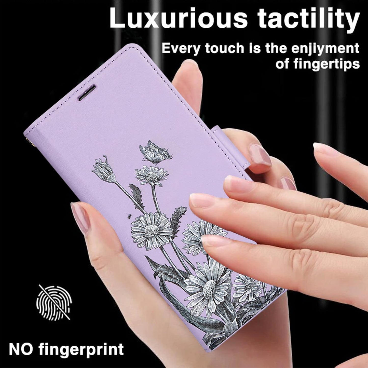 Printed Wallet Phone Case for iPhone 16 Plus, RFID (Anti-Theft), Wallet Flip Stand with Wrist Strap for iPhone 16 Plus Rose Gold