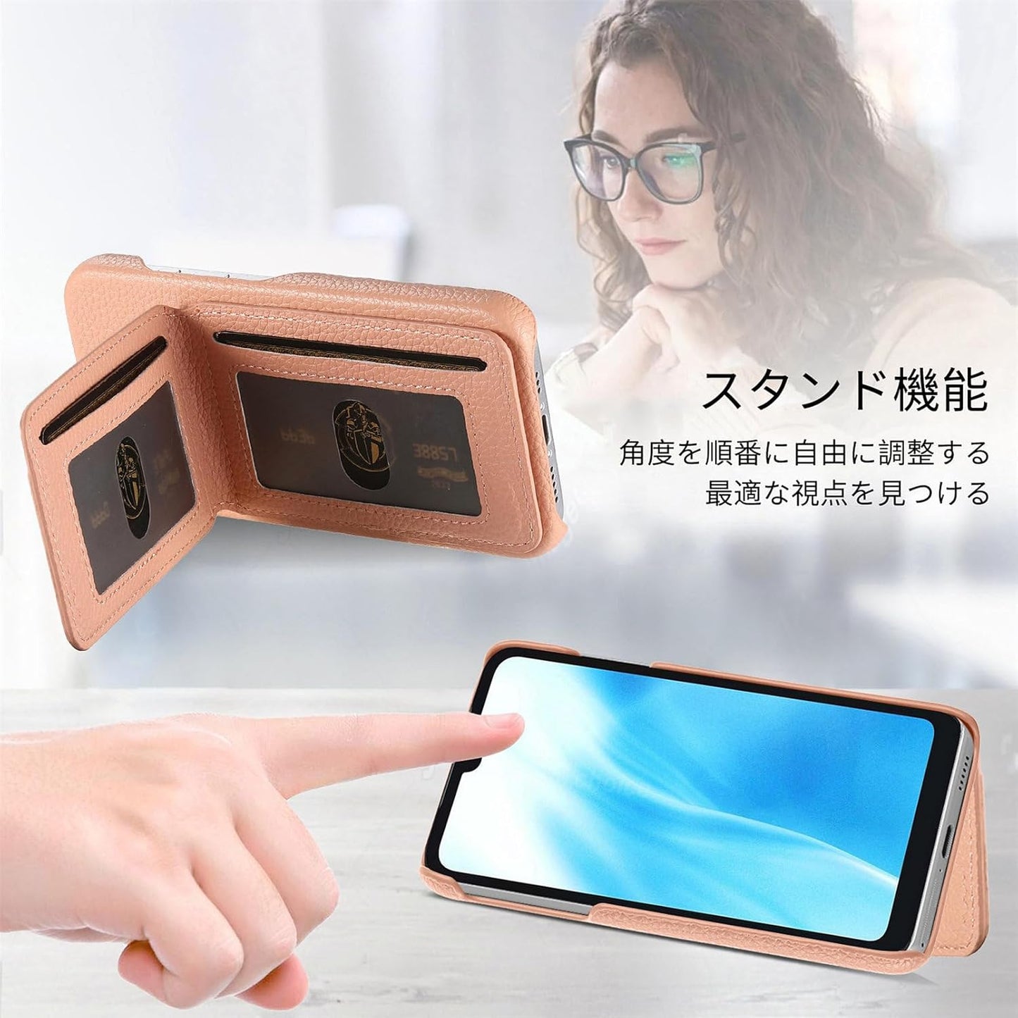 iTape 2 in 1 Wallet Phone Case for Fujitsu arrows We2, Shockproof Ultra-thin Phone Case, RFID Anti-theft Wallet Pink