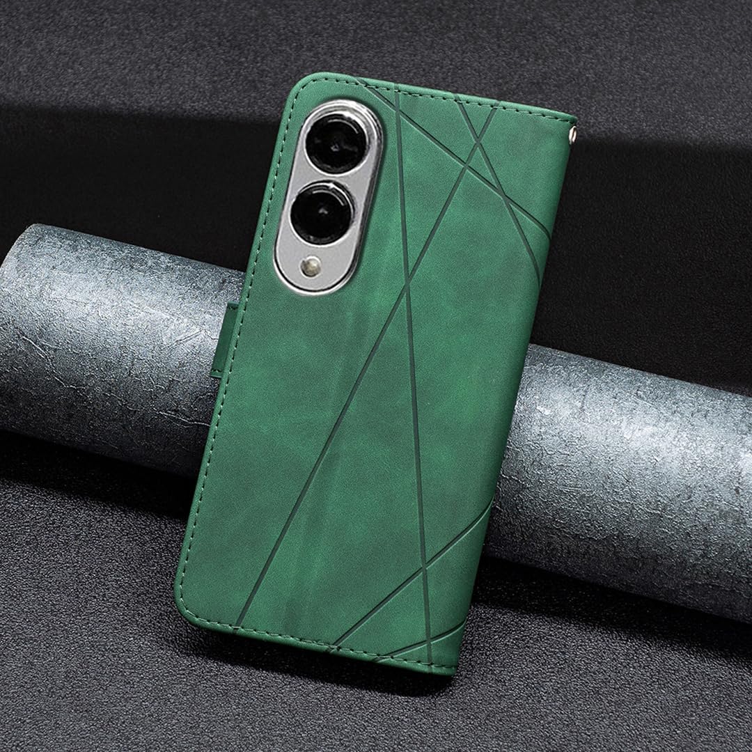 iTape Denim pebbled phone case for Samsung Galaxy S25 Edge, magnetic buckle wallet case, flip-top stand for shock protection Gray
