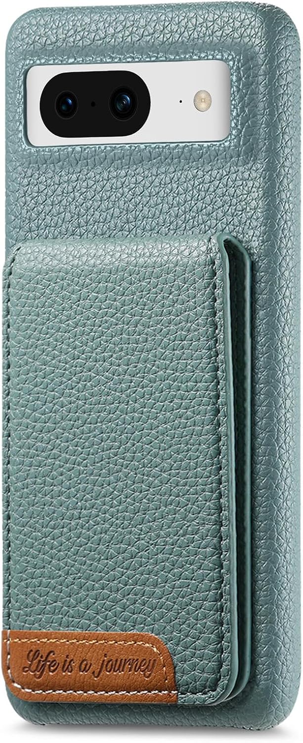 iTape 2 in 1 Wallet Phone Case for Google Pixel 8, Shockproof Ultra-thin Phone Case, RFID Anti-theft Wallet Blue