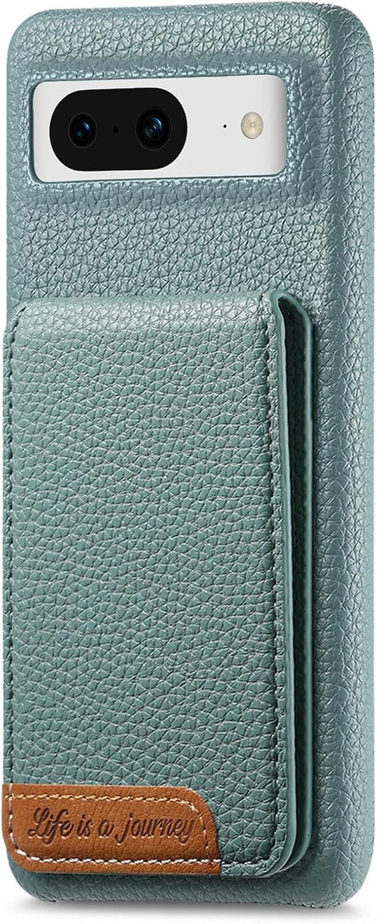 iTape 2 in 1 Wallet Phone Case for Google Pixel 8, Shockproof Ultra-thin Phone Case, RFID Anti-theft Wallet Blue