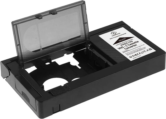 iTape VHS-C Cassette Adapter Compatible with VHS-C SVHS Camcorders Motorized VHS Cassette Converter Not Compatible with 8mm \/ MiniDV \/ Hi8