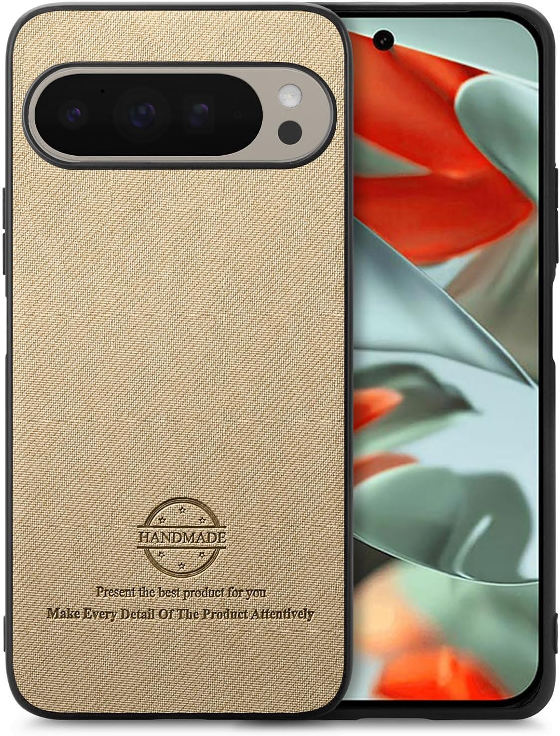 iTape Twill Phone Case for Google Pixel 9 Pro XL, Shockproof Ultra-thin Phone Case, Supports Wireless Charging Green