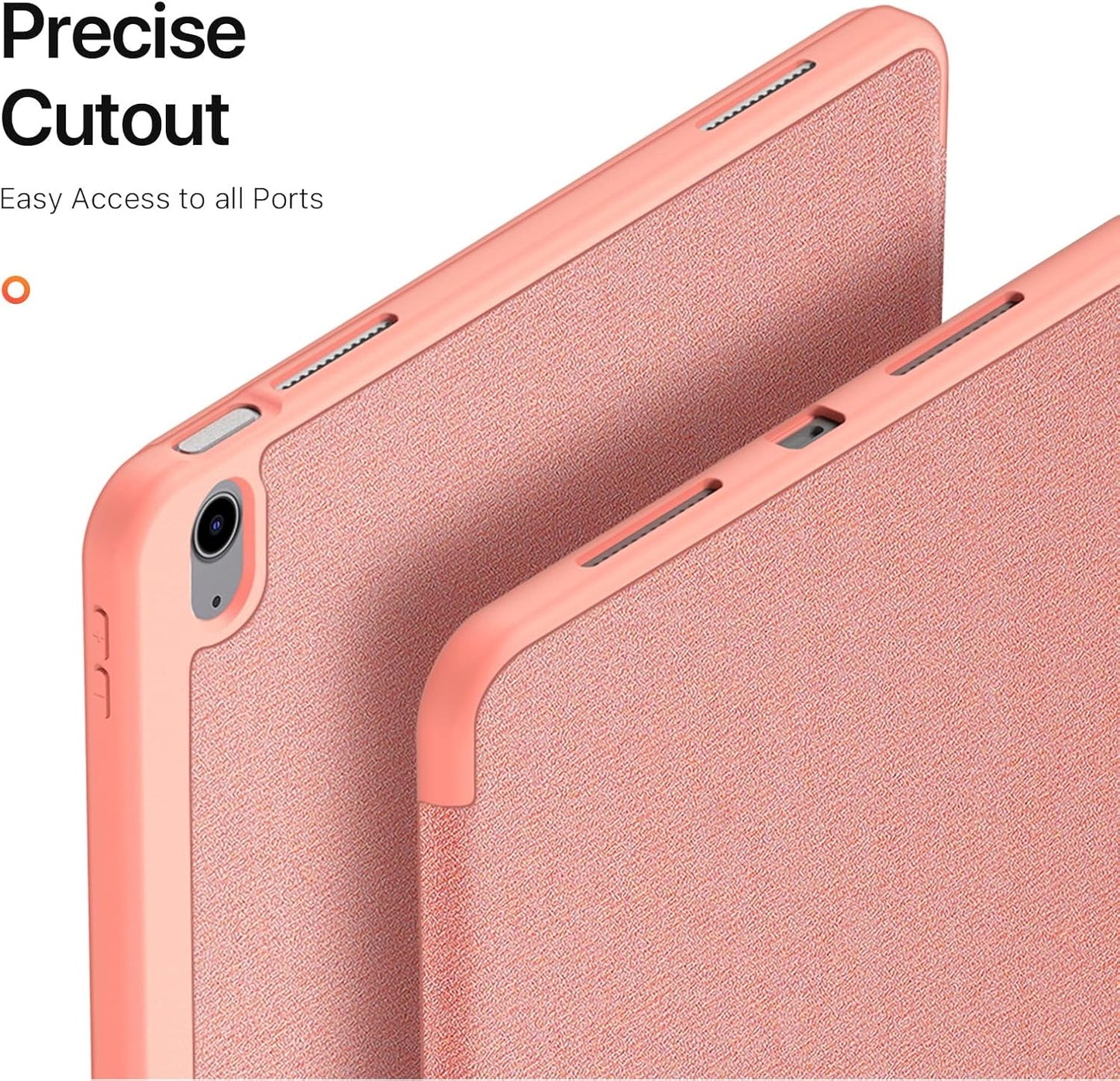 Magnetic Case for iPad Air 13-inch(2025（2024） - [Built-in Pen Holder] Multi-angle Viewing Hard Shell Smart Stand Case, Auto Sleep\/Wake Pink