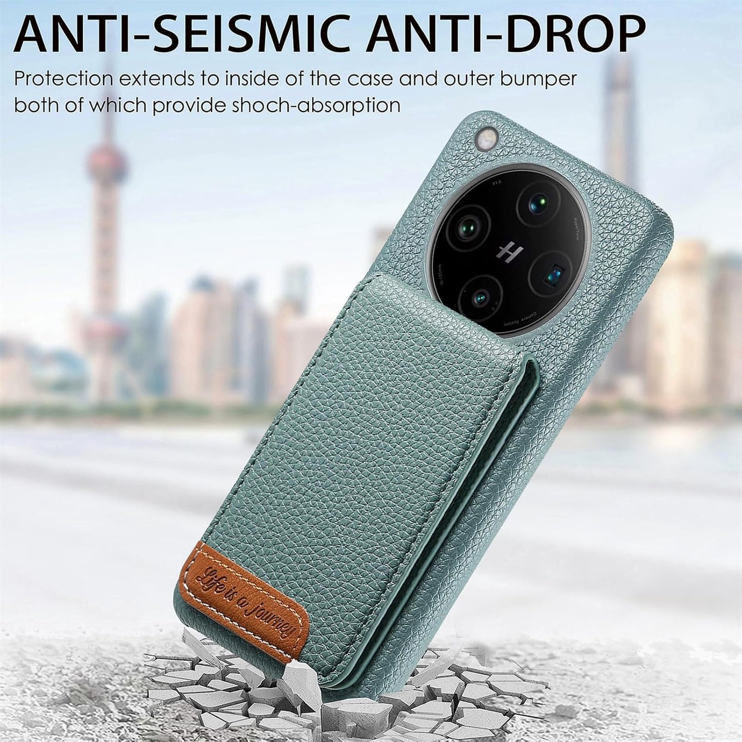 iTape 2 in 1 Wallet Phone Case for OPPO Find X8 Pro, Shockproof Ultra-thin Phone Case, RFID Anti-theft Wallet Brown