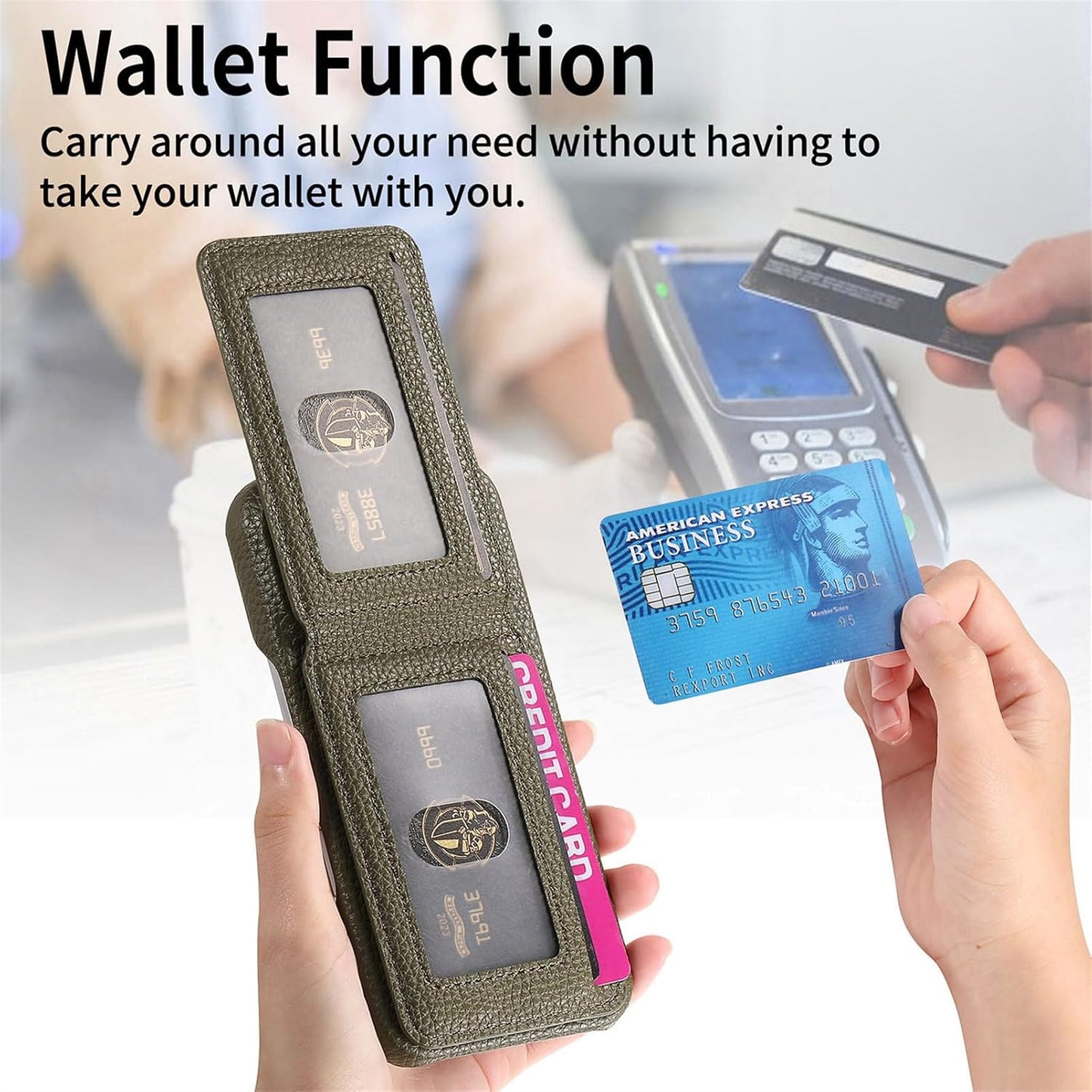 iTape 2 in 1 Wallet Phone Case for OPPO Find X8 Pro, Shockproof Ultra-thin Phone Case, RFID Anti-theft Wallet Brown