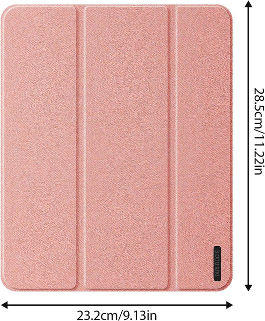 Magnetic Case for iPad Air 13-inch(2025（2024） - [Built-in Pen Holder] Multi-angle Viewing Hard Shell Smart Stand Case, Auto Sleep\/Wake Pink