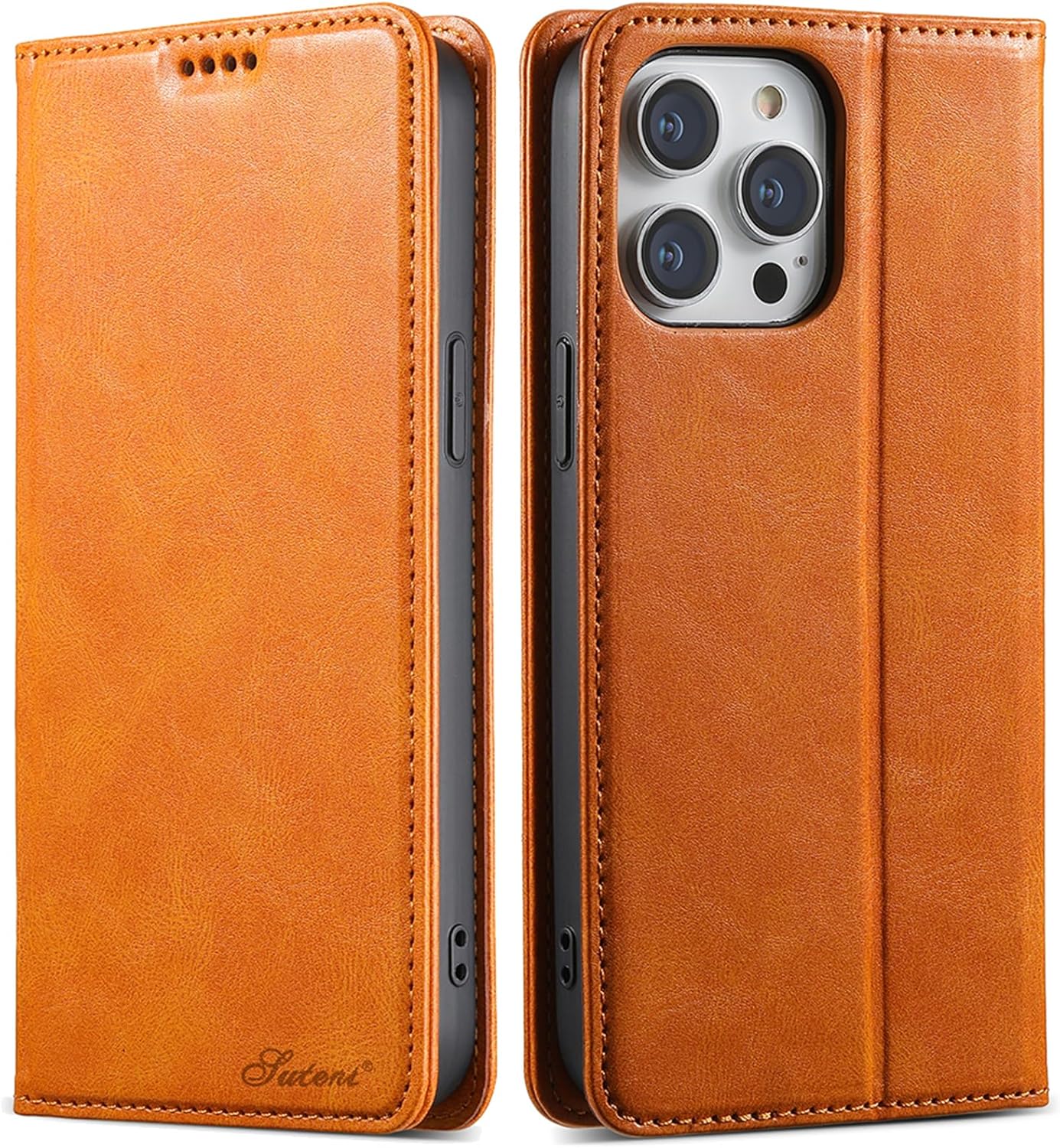 Wallet case for iPhone 13 Pro max, magnetic closure leather case, leather flip folio case holds up shockproof phone case Blue