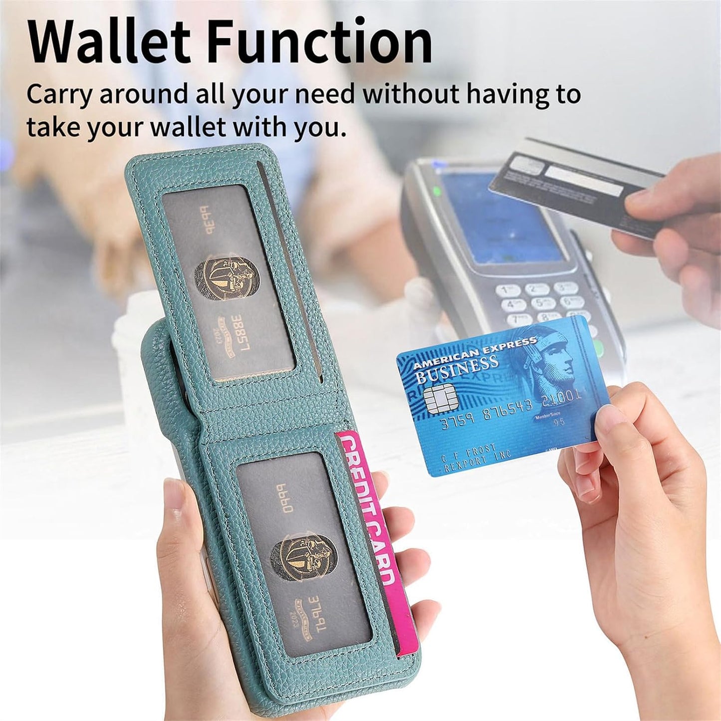 iTape 2 in 1 Wallet Phone Case for OPPO Find X8 Pro, Shockproof Ultra-thin Phone Case, RFID Anti-theft Wallet Brown