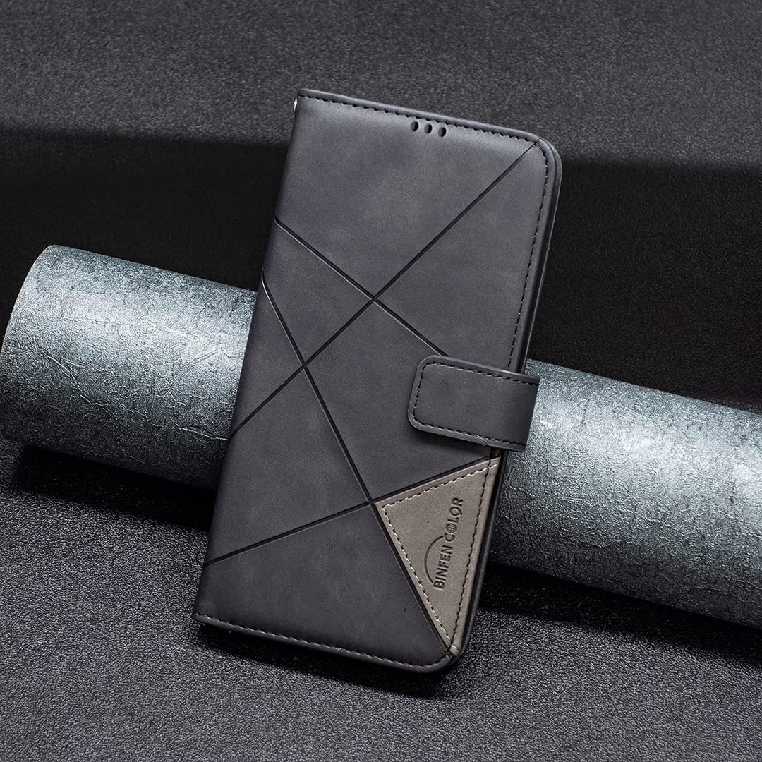 iTape Denim pebbled phone case for Samsung Galaxy S25 Edge, magnetic buckle wallet case, flip-top stand for shock protection Gray