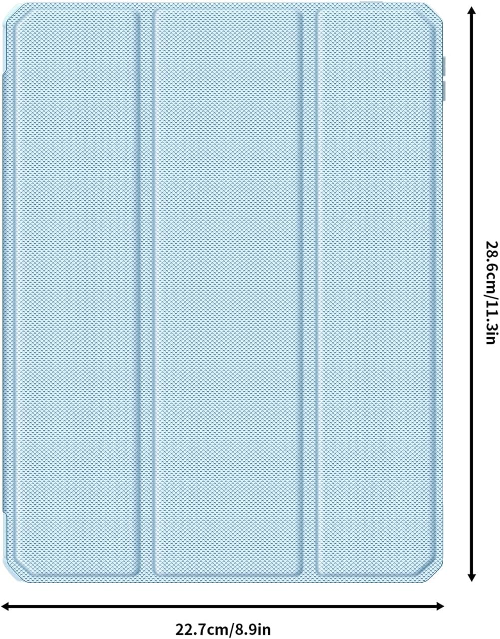 Magnetic Case for Apple iPad Air 11 (2024-2025) [Built-in Pen Holder] Multi-angle Viewing Smart Stand Case, Auto Sleep\/Wake, Four-corner Airbag Protection Blue